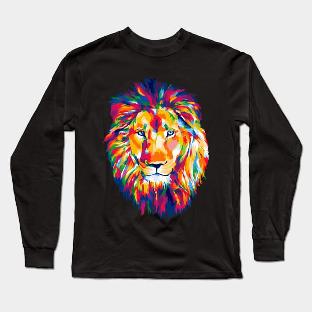 head lion Long Sleeve T-Shirt by ZeekayID